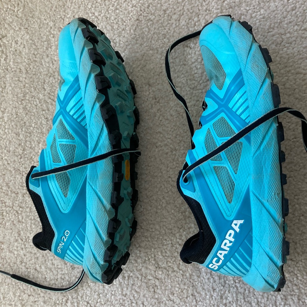 Scarpa spin 2.0 trail running shoes, size EU 37.5, women’s US 6.5